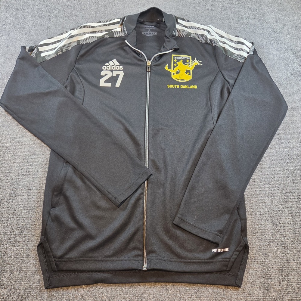 Men's Adidas Detroit City FC South Oakland Black Team Issued Soccer Jacket #27 S